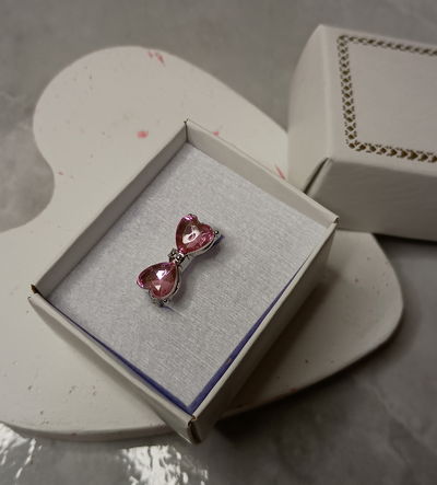Anillo moño corazones