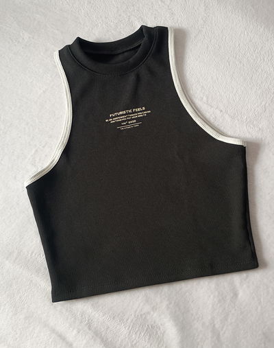 Top musculosa negra 