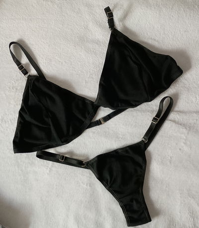 Conjunto de algodón negro