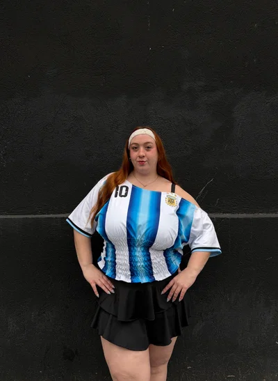 Camiseta Argentina al Hombro 