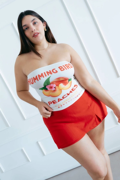 Strapless Positano Peach