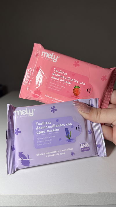 Toallitas desmaquillantes con agua micelar