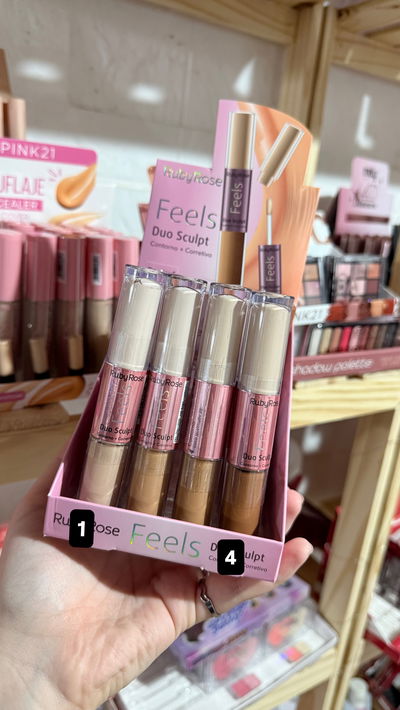 Dúo Corrector y contorno -Ruby