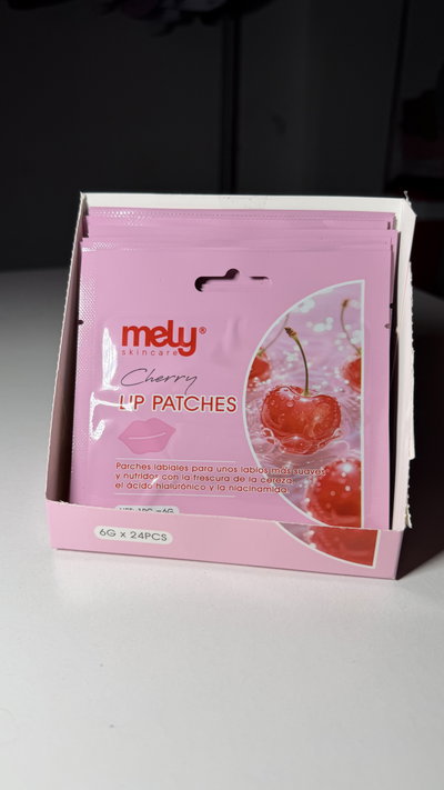 Parches hidratantes para labios cherry -Mely