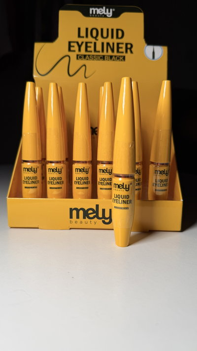 Delineador líquido negro -Mely