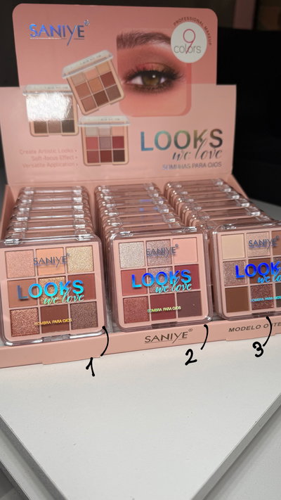 Paleta de sombras 9 tonos