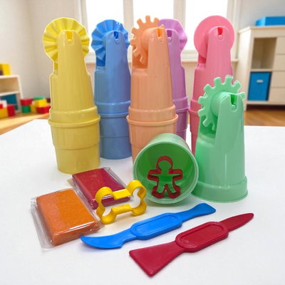 Potes Ruedita Pastel 2 masas + 2 cortantes + 2 Herramientas M 