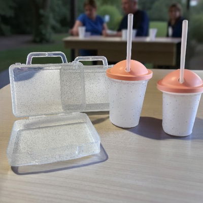 20 Valijas Glitter + 20 Vasos Milk Shake Gllitter