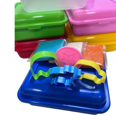 Lunchera Color + 3 masas 50g cu + 3 moldes G + 1 sello 50mm