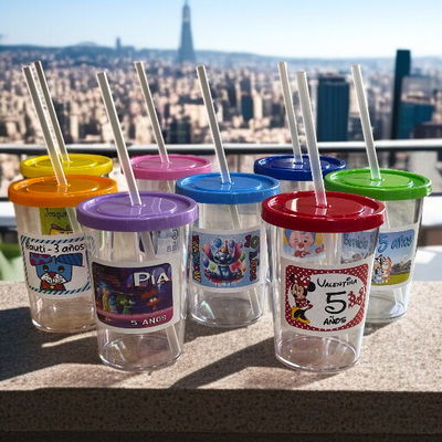 Vasos Acrílicos 2 Masas + 2 Formitas + 1 Sello