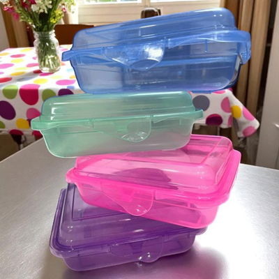 Lunchera Plastica Semi Cristal