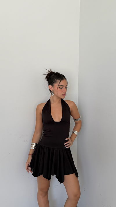 vestido corto flower