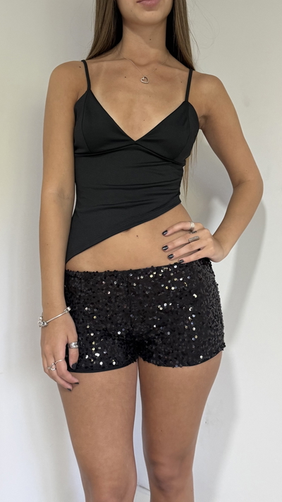 microshort de lentejuelas