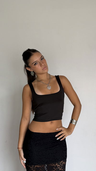 top escote cuadrado crop