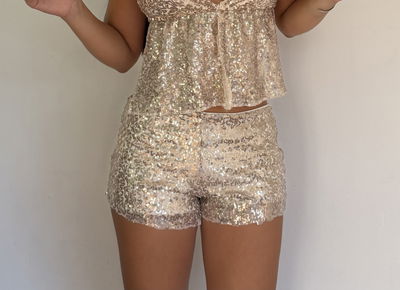 microshort de lentejuelas