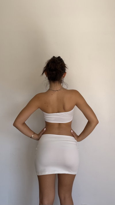 top micro strapless