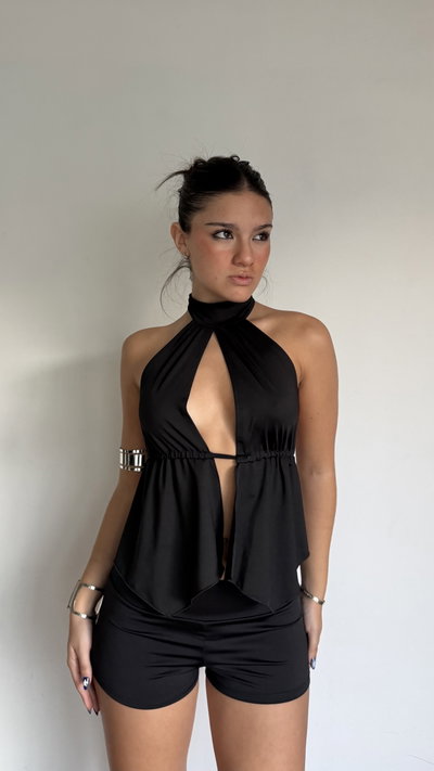 top micro marilyn con cuello