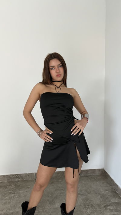 Top strapless para ajustar