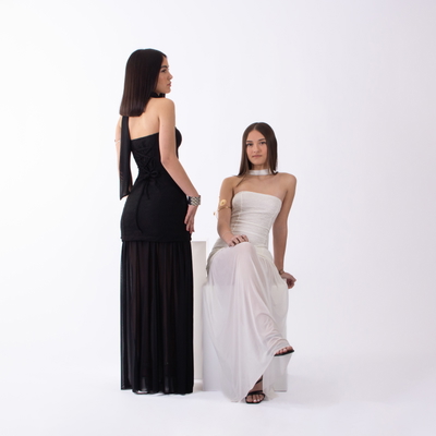 vestido largo pinterest con estampado y tul