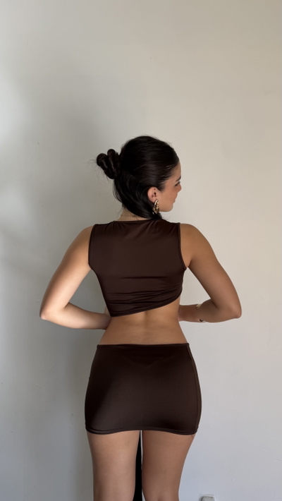 vestido corto frani