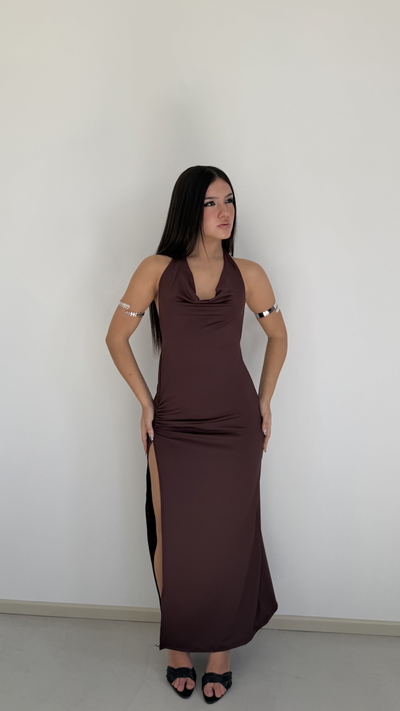 vestido largo buche