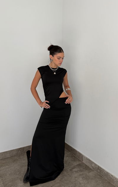 vestido largo tipo remerita
