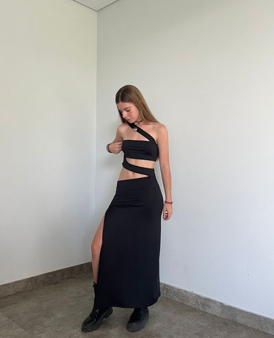 vestido largo similar al cut out 