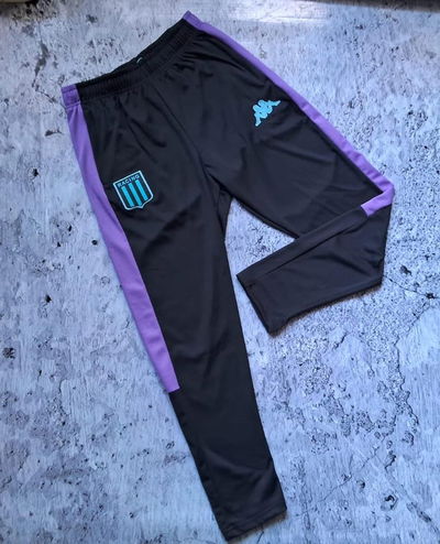 -PROMO LANZAMIENTO- Jogging frizado Racing (mod. negro con violeta)