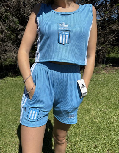 Conjunto Deportivo Racing Dama (top+short)