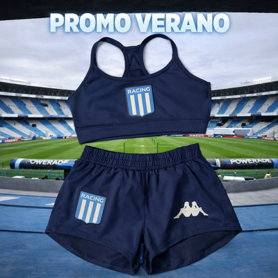 PROMO ☀️🔥• Conjunto Deportivo Racing (top+short)