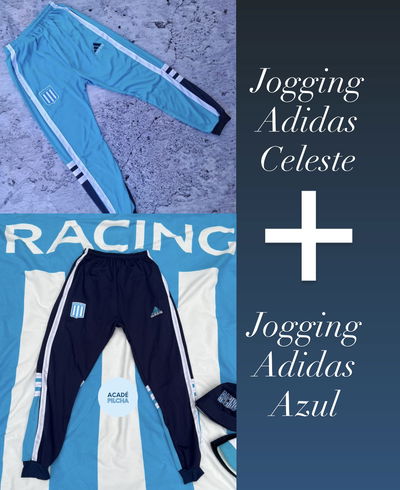 -SUPER PROMO- Jogging retro Adidas azul + Jogging retro Adidas celeste
