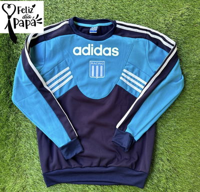 -PROMO MES DEL PADRE- Buzo retro Adidas Racing 1994 (mod. celeste)