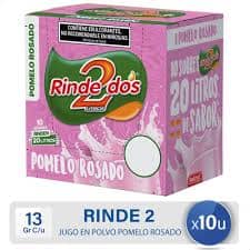 Jugo Rinde Dos Caja x 10 unid. Pomelo Rosado