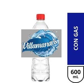Agua con gas Villamanaos x 600 ml x 12 unid.