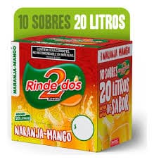 Jugo Rinde Dos Caja x 10 unid. Naranja Mango