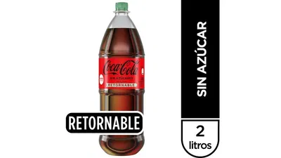 Coca Cola x 2 L retornable sin azúcar