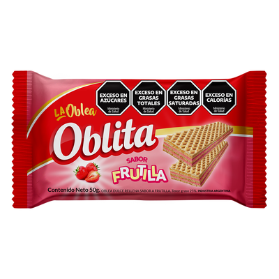 Oblea Oblita Frutilla x50g
