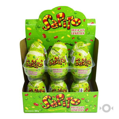 Chocolate Huevo Sapito Con Confites 12un x28g