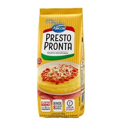 Polenta Instantanea  Presta Pronta Arcor x 490 g
