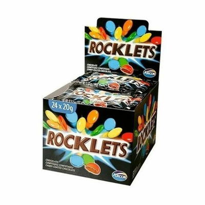 Chocolate Rocklets Confitado 24un x20g