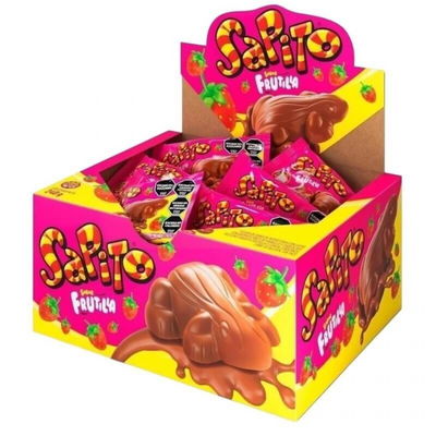 Chocolate Sapito Frutilla x24un x10g