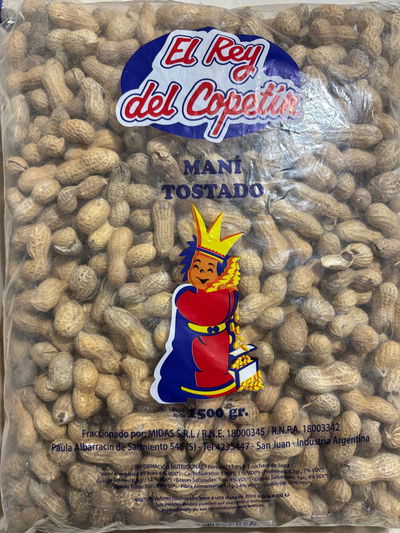 Mani Con Cascara Rey Del Copetin x 1.5 Kg