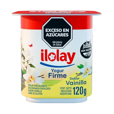 Yogur Ilolay Firme Vainilla x120g