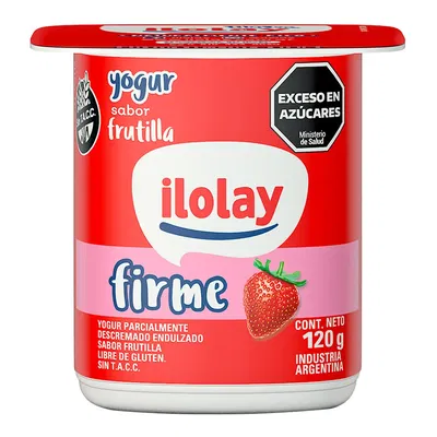 Yogur Ilolay Firme Frutilla x120g