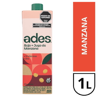 Ades Manzana x 1L X 4 Unid.