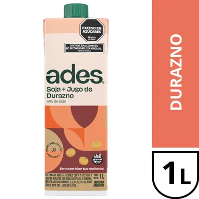 Ades Durazno x 1L X 4 Unid.