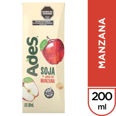 Ades x 200cc Manzana x 6 Unid.