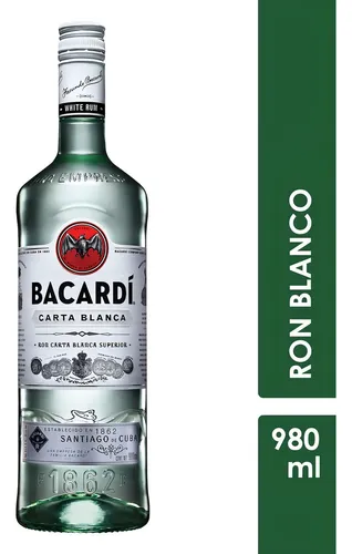 RON BACARDI BLANCO X980ML