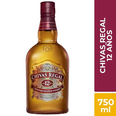 WHISKY CHIVAS REGAL 12 AÑOS X750ML