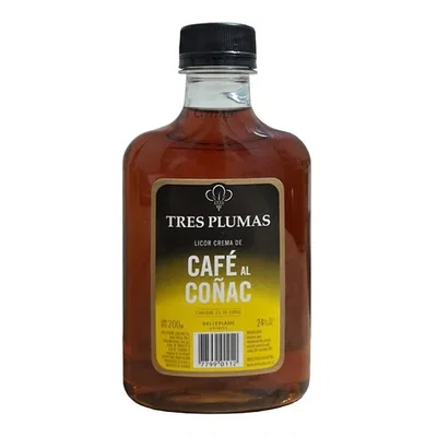 Petaca Tres Plumas Cafe al Coñac x200ml